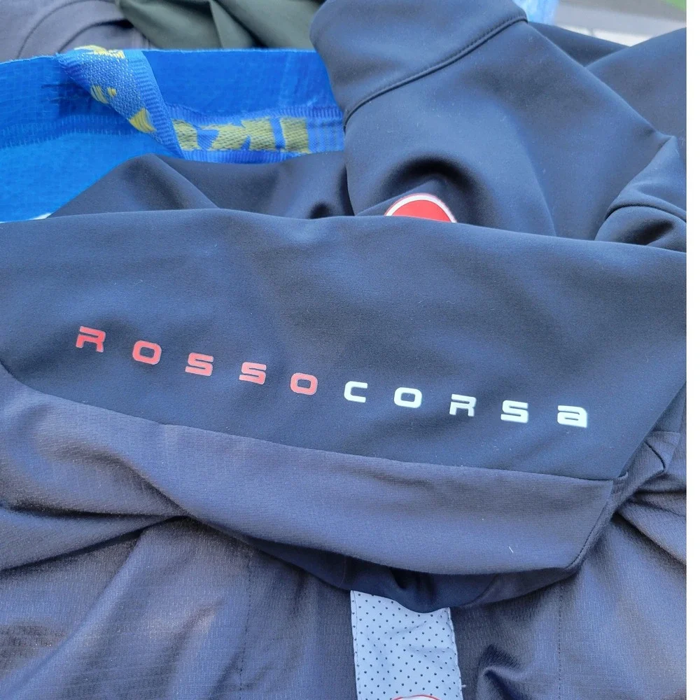 Castelli Gore-Tex Infinium Nano Mid Wind Cycling Zip Jacket 2XL Black RossaCorsa